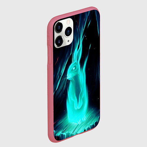 Чехол iPhone 11 Pro матовый Водяной Кроль / 3D-Малиновый – фото 2