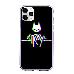 Чехол iPhone 11 Pro матовый Stray game glitch