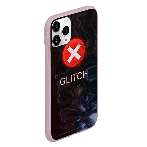 Чехол iPhone 11 Pro матовый GLITCH - Визуальная ошибка / 3D-Розовый – фото 2