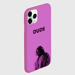 Чехол iPhone 11 Pro матовый Большой Лебовски DUDE, цвет: 3D-фиолетовый — фото 2