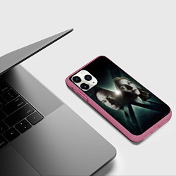Чехол iPhone 11 Pro матовый X - Files, цвет: 3D-малиновый — фото 2