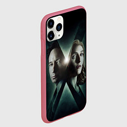 Чехол iPhone 11 Pro матовый X - Files, цвет: 3D-малиновый — фото 2