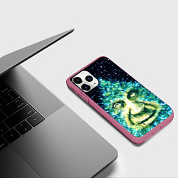 Чехол iPhone 11 Pro матовый Мудрое Новогоднее Дерево, цвет: 3D-малиновый — фото 2