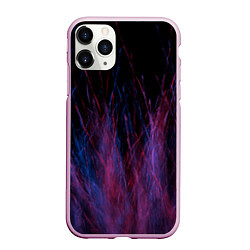 Чехол iPhone 11 Pro матовый Абстрактный мех, цвет: 3D-розовый