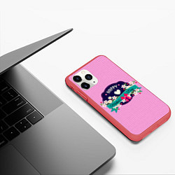 Чехол iPhone 11 Pro матовый Happy Mothers Day - эмблема, цвет: 3D-красный — фото 2