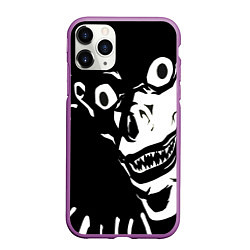 Чехол iPhone 11 Pro матовый Death Note - Рюк, цвет: 3D-фиолетовый