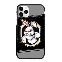 Чехол iPhone 11 Pro матовый Rabbit злейший, цвет: 3D-черный