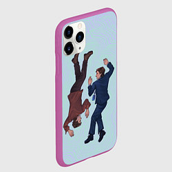 Чехол iPhone 11 Pro матовый Лежащий Марк - Разделение, цвет: 3D-фиолетовый — фото 2