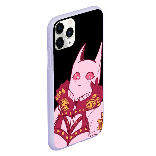 Чехол iPhone 11 Pro матовый Милый стенд Killer Queen - Jojo / 3D-Светло-сиреневый – фото 2