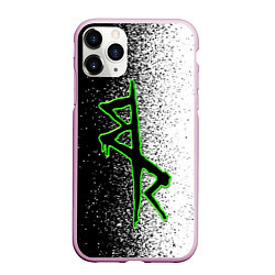 Чехол iPhone 11 Pro матовый Нетраннеры: Логотип, цвет: 3D-розовый