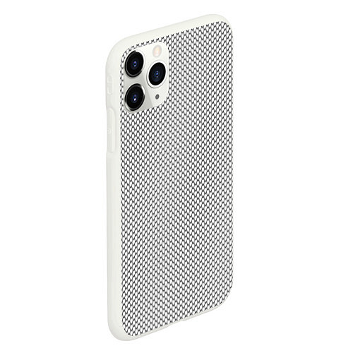 Чехол iPhone 11 Pro матовый Белая змея / 3D-Белый – фото 2