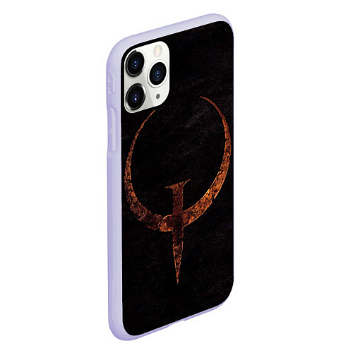 Чехол iPhone 11 Pro матовый Quake 1 / 3D-Светло-сиреневый – фото 2