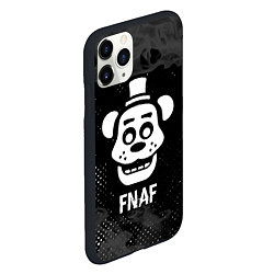 Чехол iPhone 11 Pro матовый FNAF glitch на темном фоне, цвет: 3D-черный — фото 2