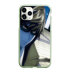 Чехол iPhone 11 Pro матовый Death Note - Тэру Миками, цвет: 3D-салатовый