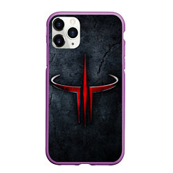 Чехол iPhone 11 Pro матовый Quake 3 arena, цвет: 3D-фиолетовый
