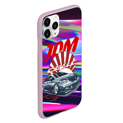 Чехол iPhone 11 Pro матовый Honda Civic - JDM style / 3D-Розовый – фото 2