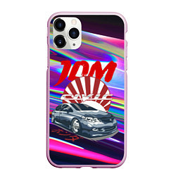 Чехол iPhone 11 Pro матовый Honda Civic - JDM style, цвет: 3D-розовый