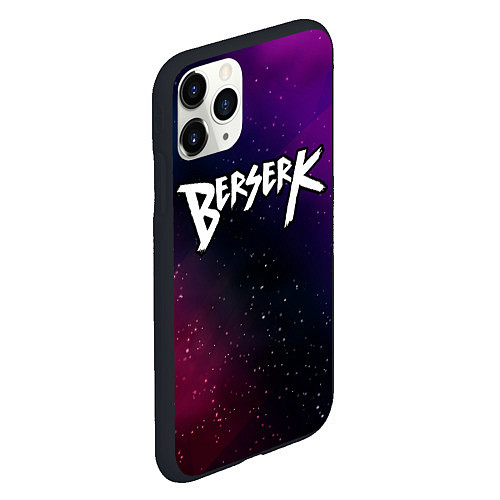 Чехол iPhone 11 Pro матовый Berserk gradient space / 3D-Черный – фото 2