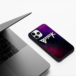 Чехол iPhone 11 Pro матовый Berserk gradient space, цвет: 3D-черный — фото 2