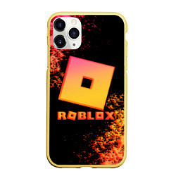 Чехол iPhone 11 Pro матовый Roblox logo gradient