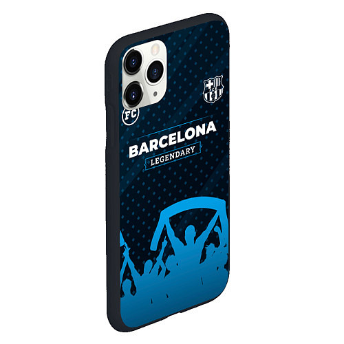 Чехол iPhone 11 Pro матовый Barcelona legendary форма фанатов / 3D-Черный – фото 2