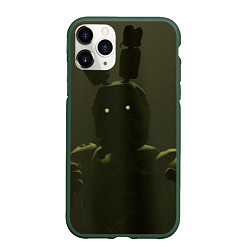 Чехол iPhone 11 Pro матовый Спрингтpап, цвет: 3D-темно-зеленый