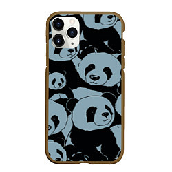Чехол iPhone 11 Pro матовый Panda summer song, цвет: 3D-коричневый