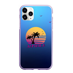 Чехол iPhone 11 Pro матовый Jamaica, цвет: 3D-светло-сиреневый