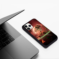Чехол iPhone 11 Pro матовый Нахида из Genshin Impact, цвет: 3D-черный — фото 2