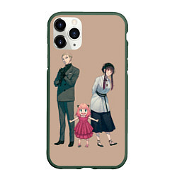 Чехол iPhone 11 Pro матовый Семейство Форджер - Семья шпиона, цвет: 3D-темно-зеленый