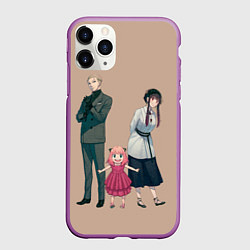 Чехол iPhone 11 Pro матовый Семейство Форджер - Семья шпиона, цвет: 3D-фиолетовый