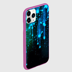 Чехол iPhone 11 Pro матовый Space - starfall, цвет: 3D-фиолетовый — фото 2