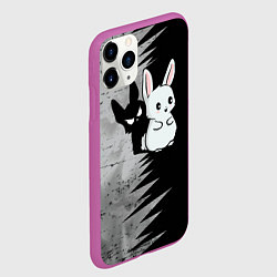 Чехол iPhone 11 Pro матовый Теневой зайка, цвет: 3D-фиолетовый — фото 2