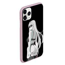 Чехол iPhone 11 Pro матовый Waifu Zero Two, цвет: 3D-розовый — фото 2