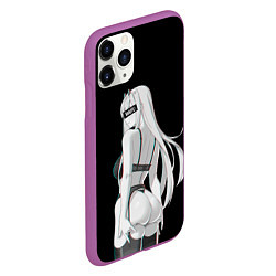 Чехол iPhone 11 Pro матовый Waifu Zero Two, цвет: 3D-фиолетовый — фото 2