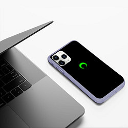 Чехол iPhone 11 Pro матовый Green moon, цвет: 3D-светло-сиреневый — фото 2
