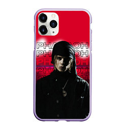 Чехол iPhone 11 Pro матовый Pharaoh Red Moon, цвет: 3D-светло-сиреневый