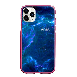 Чехол iPhone 11 Pro матовый Бескрайний космос - Nasa, цвет: 3D-малиновый