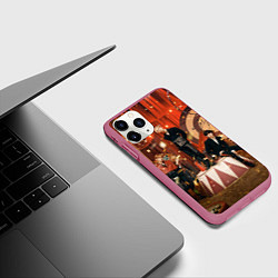 Чехол iPhone 11 Pro матовый Circus Stray Kids, цвет: 3D-малиновый — фото 2