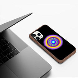 Чехол iPhone 11 Pro матовый Звезда в разрезе, цвет: 3D-коричневый — фото 2