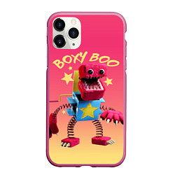 Чехол iPhone 11 Pro матовый Project Playtime Бокси Бу, цвет: 3D-малиновый