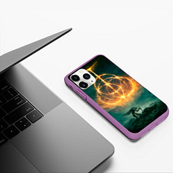 Чехол iPhone 11 Pro матовый Elden Ring, цвет: 3D-фиолетовый — фото 2