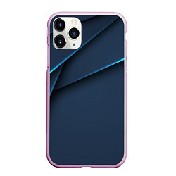 Чехол iPhone 11 Pro матовый Синие лезвия