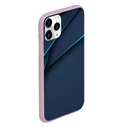 Чехол iPhone 11 Pro матовый Синие лезвия, цвет: 3D-розовый — фото 2