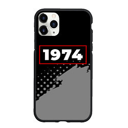 Чехол iPhone 11 Pro матовый 1974 - в красной рамке на темном, цвет: 3D-черный