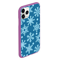 Чехол iPhone 11 Pro матовый Blue snow, цвет: 3D-фиолетовый — фото 2