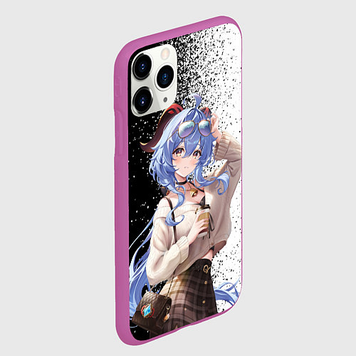 Чехол iPhone 11 Pro матовый Гань юй в современности / 3D-Фиолетовый – фото 2
