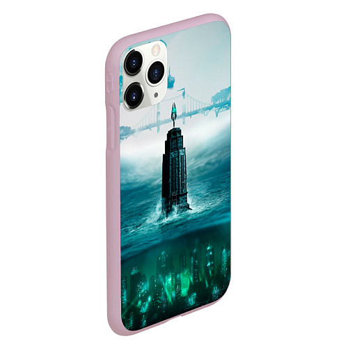 Чехол iPhone 11 Pro матовый Биошoк / 3D-Розовый – фото 2