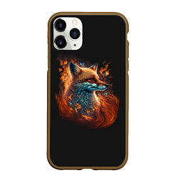 Чехол iPhone 11 Pro матовый Огненная лиса