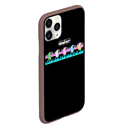 Чехол iPhone 11 Pro матовый NewJeans logo bunnies Minji Hanni Danielle Haerin / 3D-Коричневый – фото 2